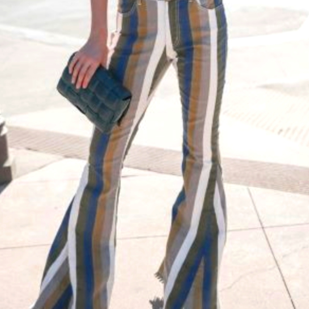 Striped Flare Jeans by Hope Horizons